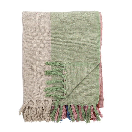 Bloomingville MINI Kitta Throw, Nature, Recycled Cotton