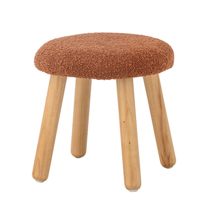 Bloomingville MINI Aksel Stool, Brown, Polyester