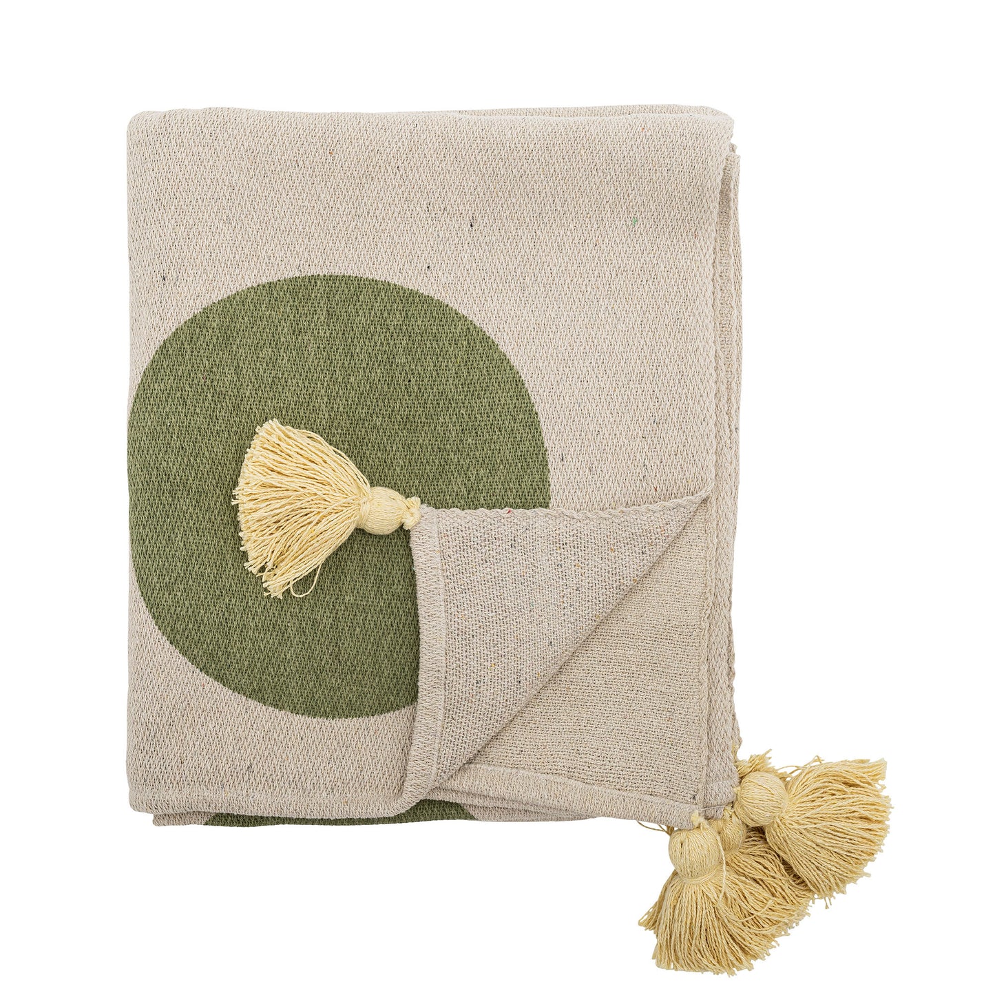 Bloomingville MINI Clennie Throw, Nature, Recycled Cotton