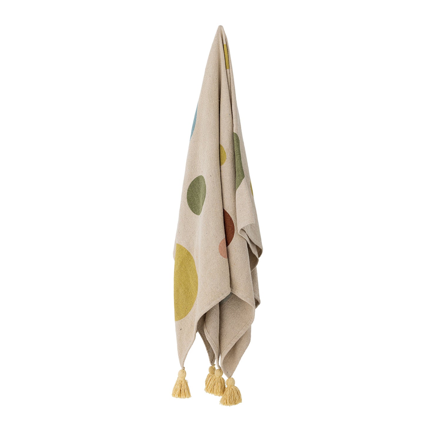 Bloomingville MINI Clennie Throw, Nature, Recycled Cotton