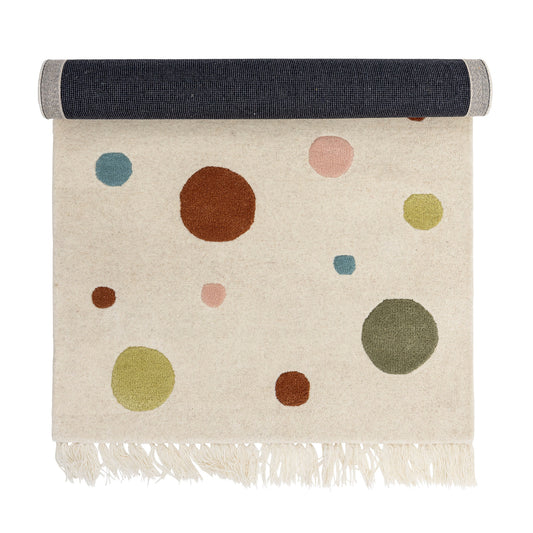 Bloomingville MINI Clennie Rug, Nature, Wool