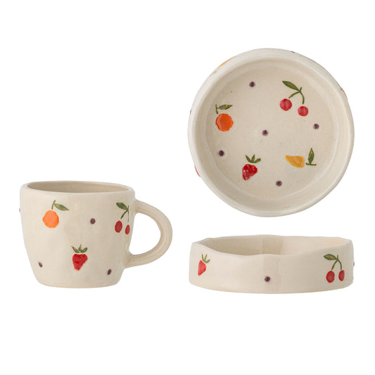 Bloomingville MINI Tatiana Tableware Set, White, Stoneware