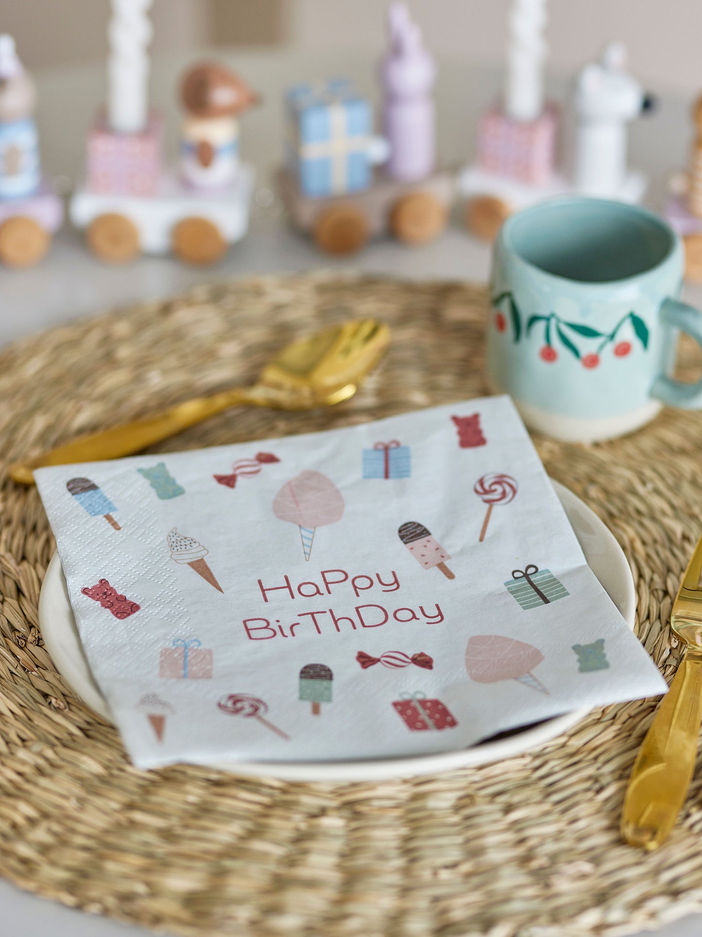 Bloomingville MINI Sweets Napkin, Rose, FSC® Mix, Paper