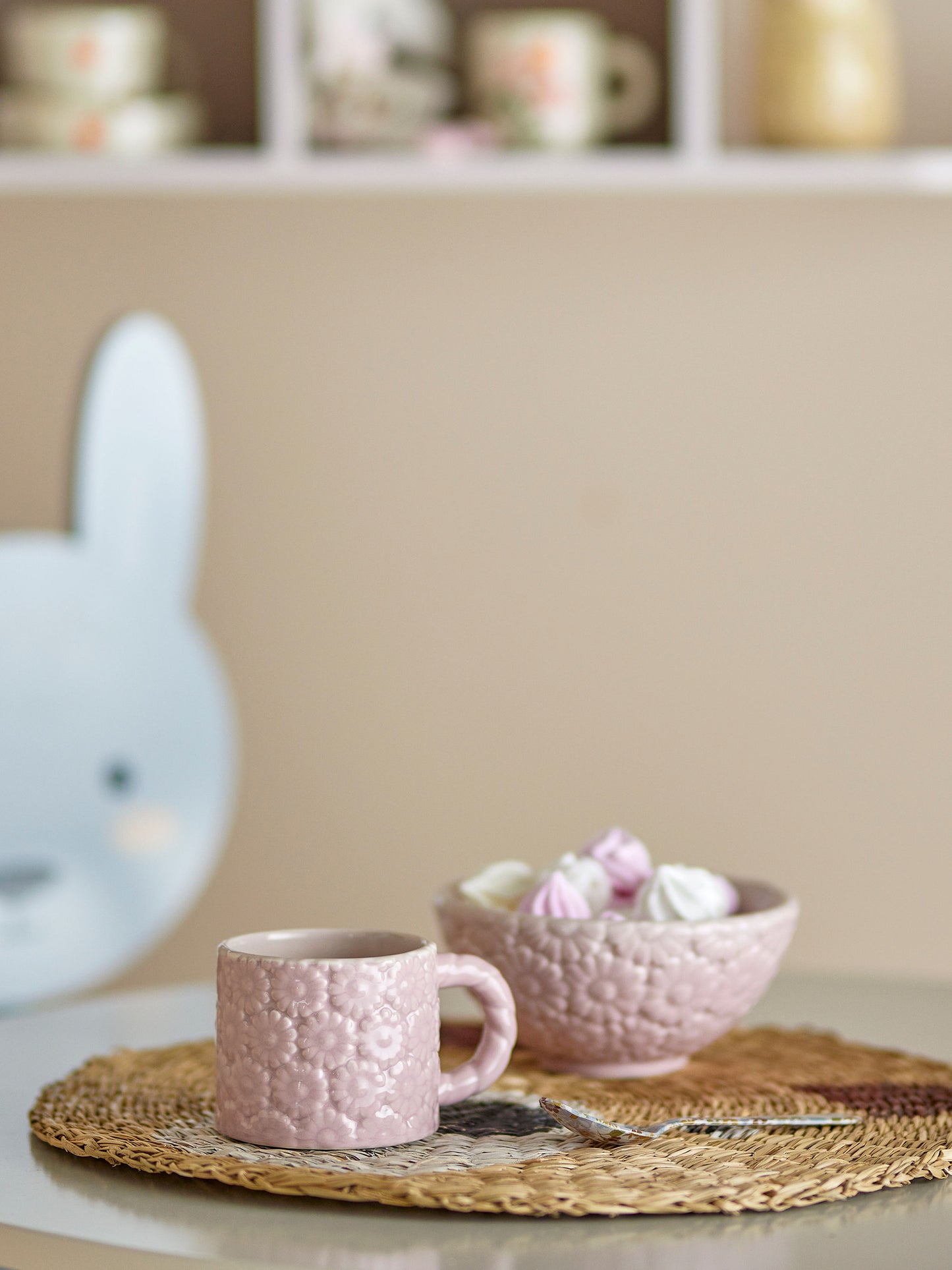 Bloomingville MINI Benji Cup, Rose, Stoneware