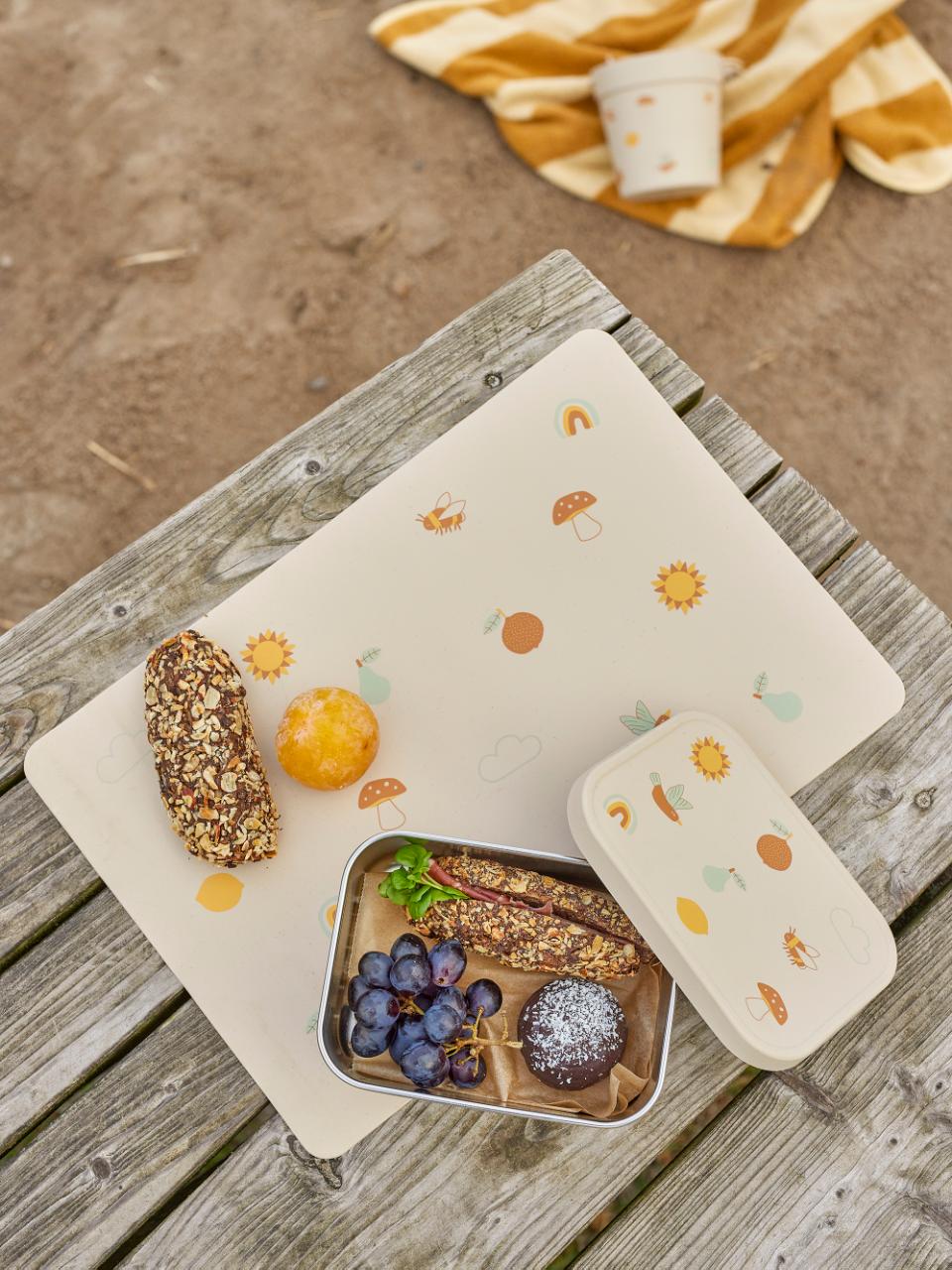 Agnes Lunch Box, Nature, Stainless Steel