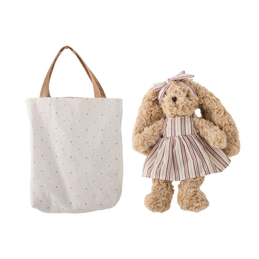 Bloomingville MINI Vilma Doll, Brown, Cotton