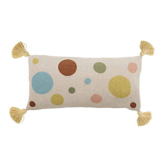 Bloomingville MINI Clennie Cushion, Nature, Recycled Cotton