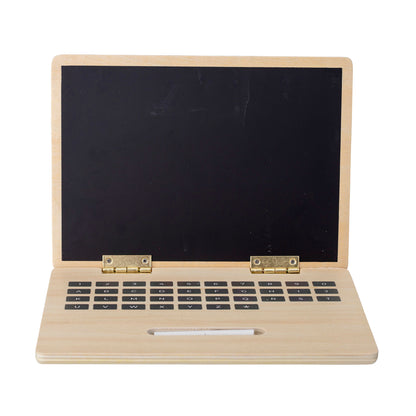 Bloomingville MINI Dac Toy Computer w/Blackboard, Nature, Plywood