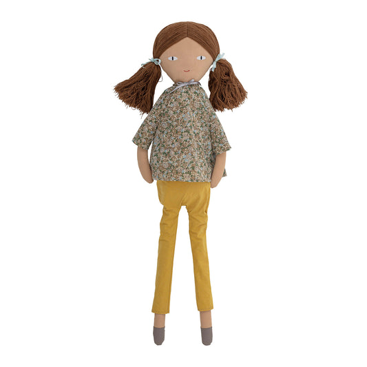 Bloomingville MINI Lilo Doll, Yellow, Cotton