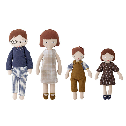 Bloomingville MINI Webster Doll, Brown, Cotton
