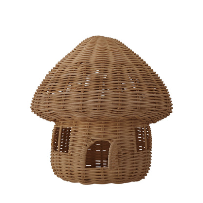 Bloomingville MINI Dodi Dollhouse w/Lid, Brown, Rattan