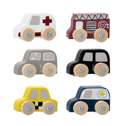 Bloomingville MINI Avin Toy Car, Grey, MDF