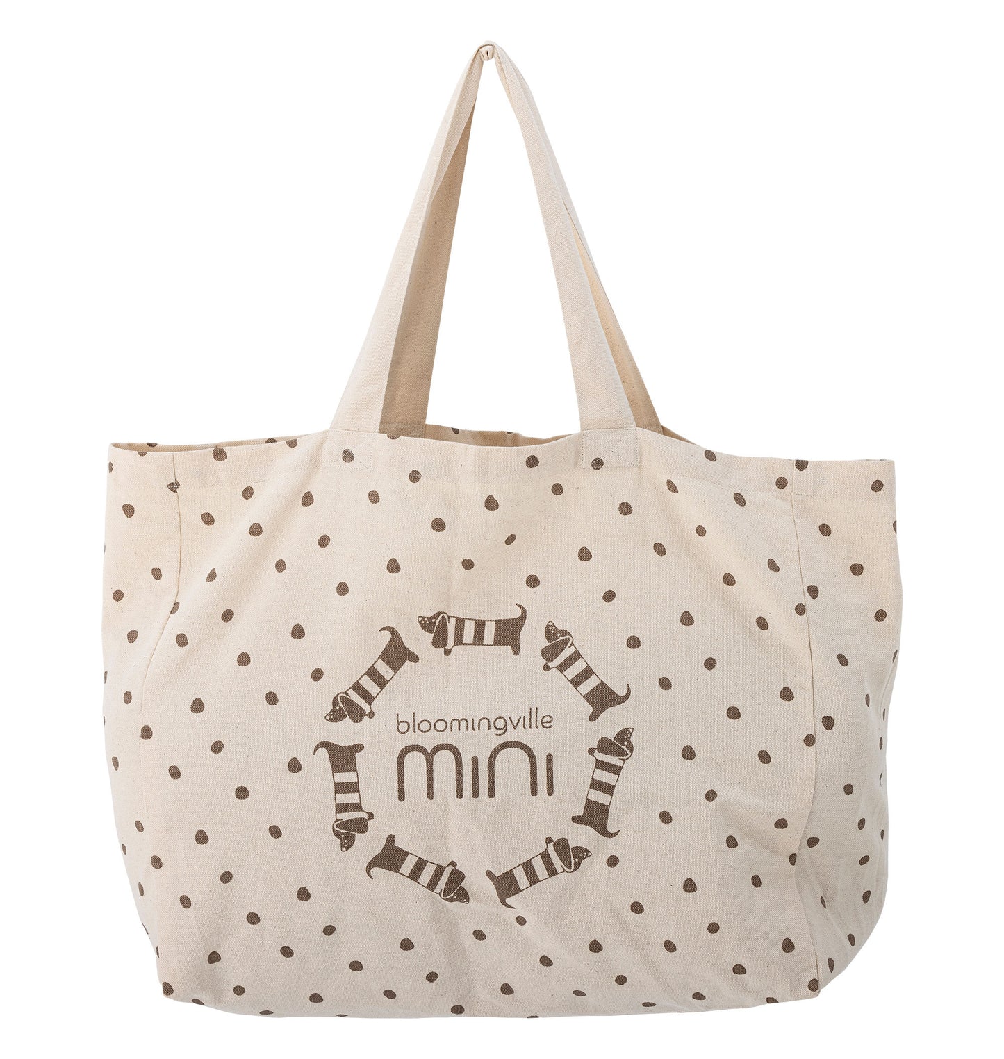 Bloomingville MINI Charlie Shopping Bag, Nature, Cotton