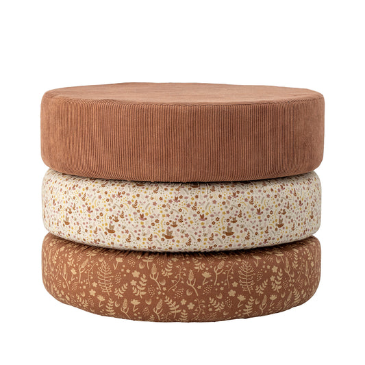 Bloomingville MINI Jo Pouf, Brown, Cotton