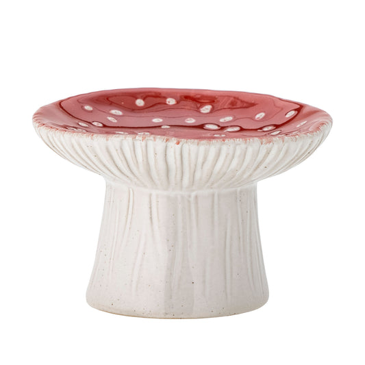 Bloomingville MINI Sophine Pedestal Bowl, Red, Stoneware