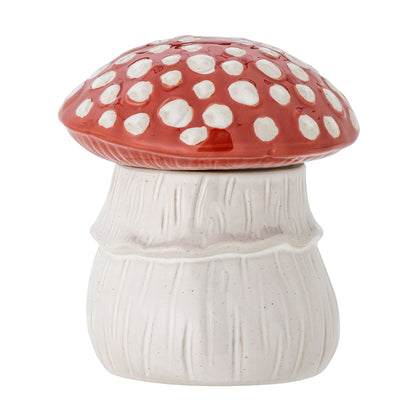 Bloomingville MINI Sophine Jar w/Lid, Red, Stoneware