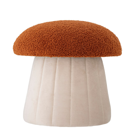 Bloomingville MINI Bertil Pouf, Red, Polyester