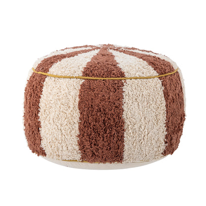 Bloomingville MINI Charoline Pouf, Brown, Cotton