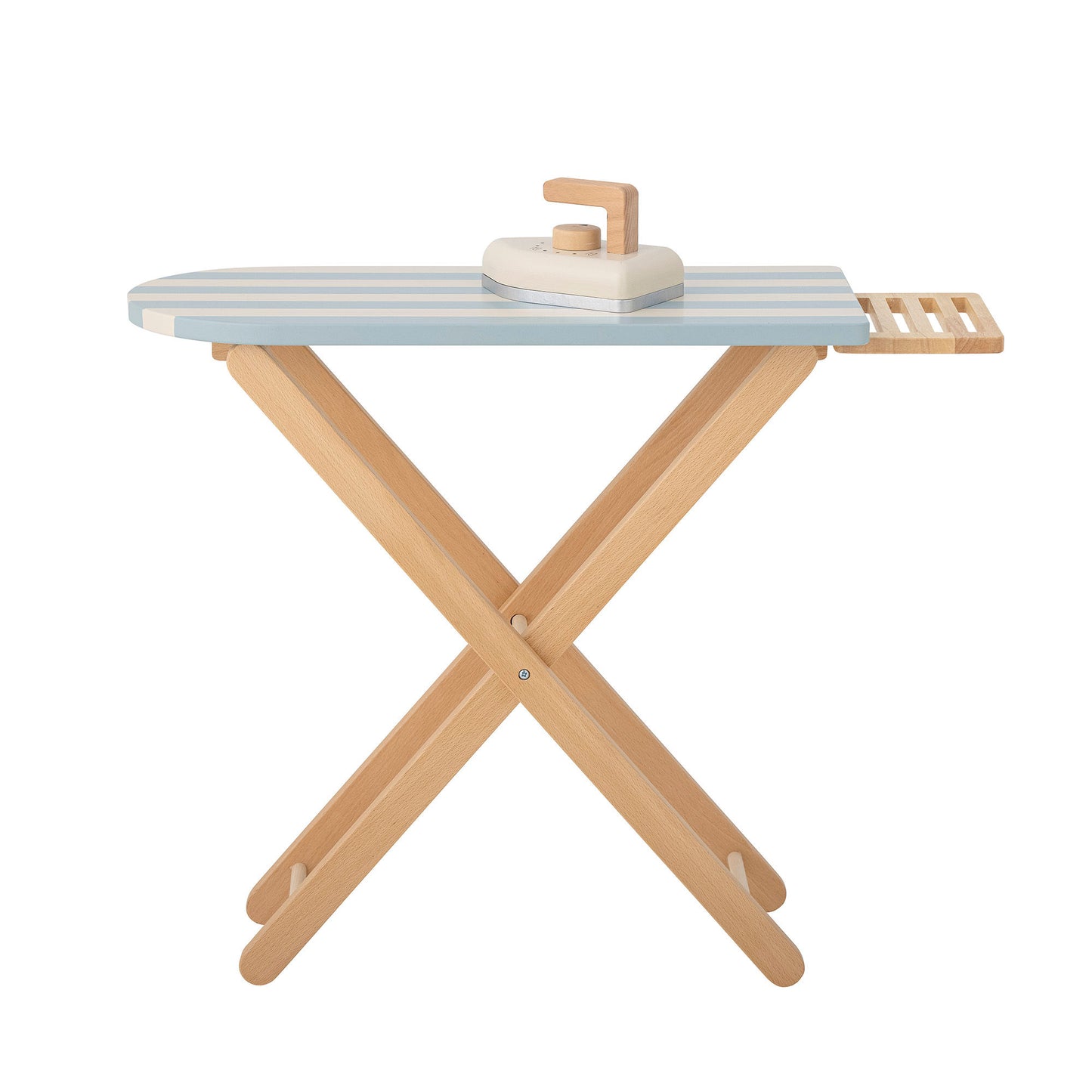 Bloomingville MINI Sande Toy Ironing Board & Iron, Blue, FSC® 100% , Pine