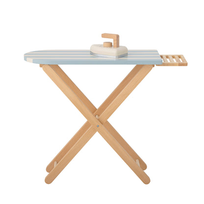 Bloomingville MINI Sande Toy Ironing Board & Iron, Blue, FSC® 100% , Pine