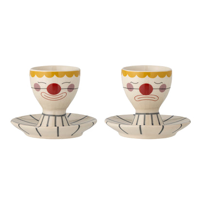 Bloomingville MINI Fizbo Egg Cup, Nature, Stoneware