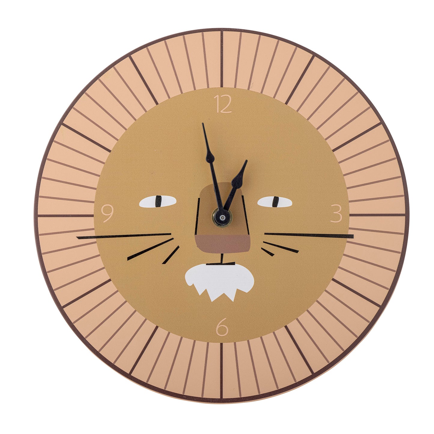 Bloomingville MINI Harrison Wall Clock, Brown, MDF