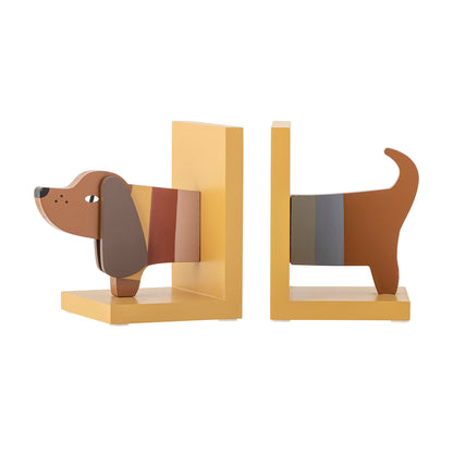 Bloomingville MINI Charlie Bookend, Yellow, FSC®100%, MDF