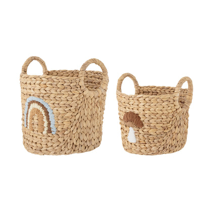 Bloomingville MINI Agnes Basket, Nature, Water Hyacinth