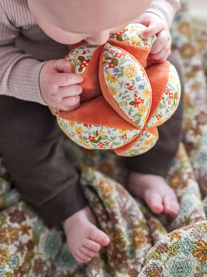 Bloomingville MINI Venke Rattle, Orange, Cotton