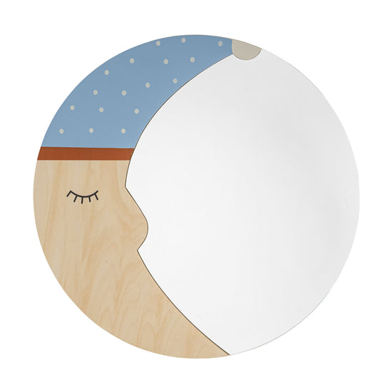 Bloomingville MINI Moony Wall Mirror, Nature, FSC®100% Plywood