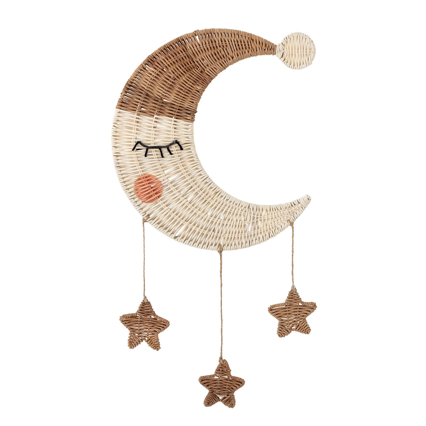 Bloomingville MINI Moony Mobile, Nature, Rattan