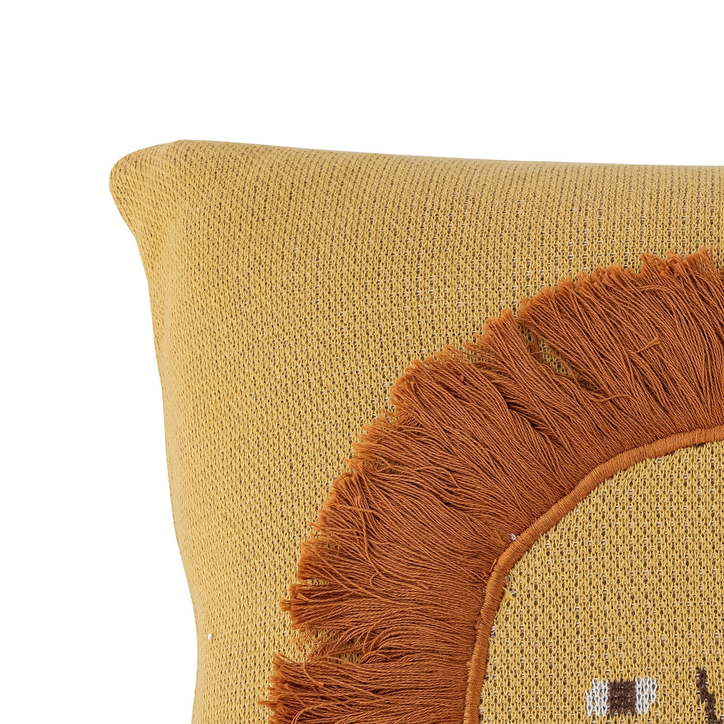 Bloomingville MINI Harrison Cushion, Yellow, Cotton OEKO-TEX®