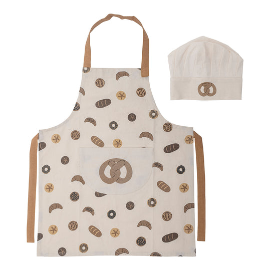 Bloomingville MINI Snorre Apron, Brown, Cotton OEKO-TEX®