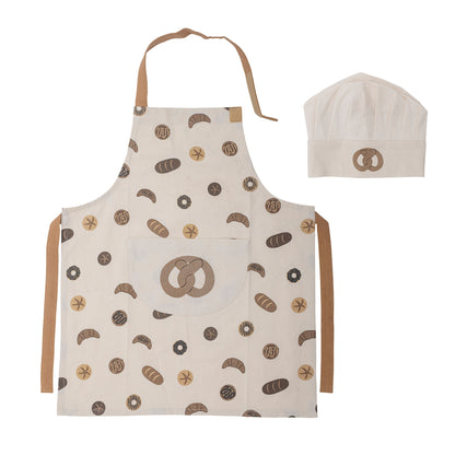 Bloomingville MINI Snorre Apron, Brown, Cotton OEKO-TEX®