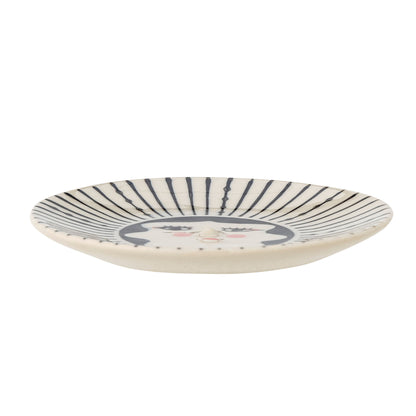 Bloomingville MINI Carolin Plate, Black, Stoneware