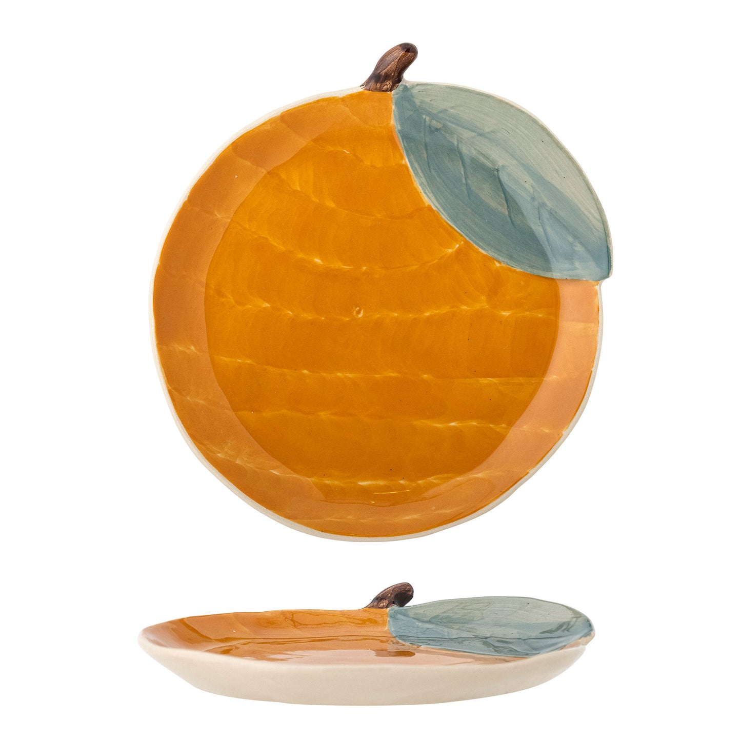 Bloomingville MINI Agnes Plate, Orange, Stoneware