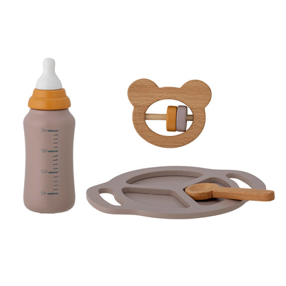 Bloomingville MINI Riina Play Set, Baby, Grey, FSC®100%, Beech