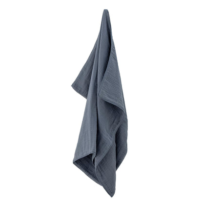 Bloomingville MINI Muslin Blanket, Blue, Cotton OEKO-TEX®